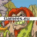 Cavemen vs Dinosaurs - Coconut Boom SWF Game